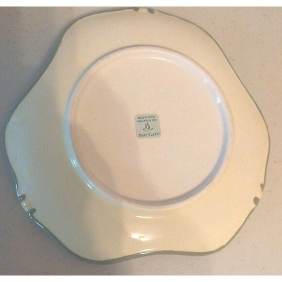 PartyLite Strawberry Candle Plate & Shade Topper Ceramic Colorful  P8098 Retired - Picture 9 of 11